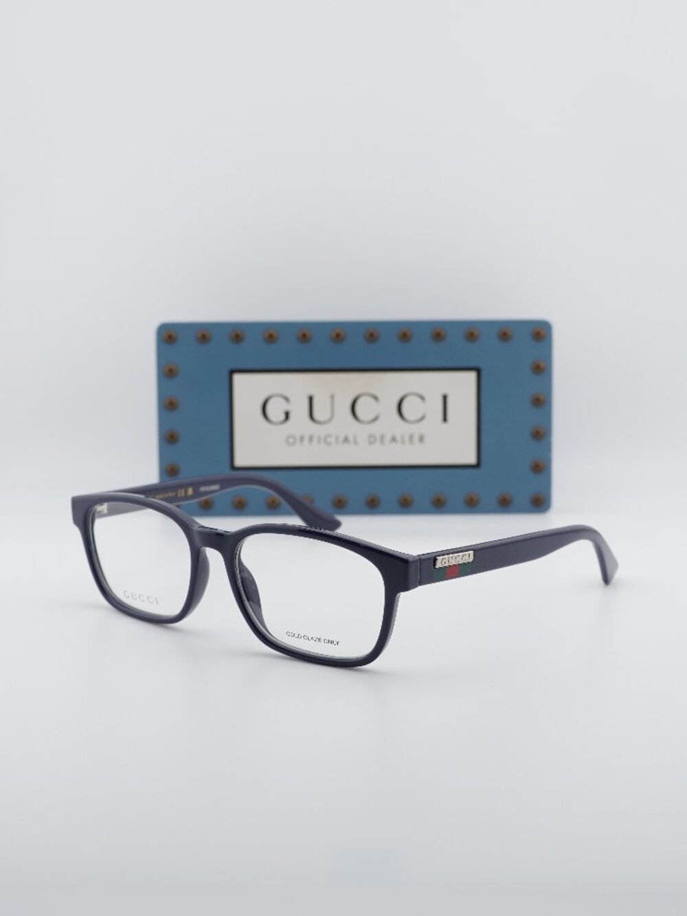 Gucci GG0749O 006 Rectangle Eyeglasses 55mm - Blue